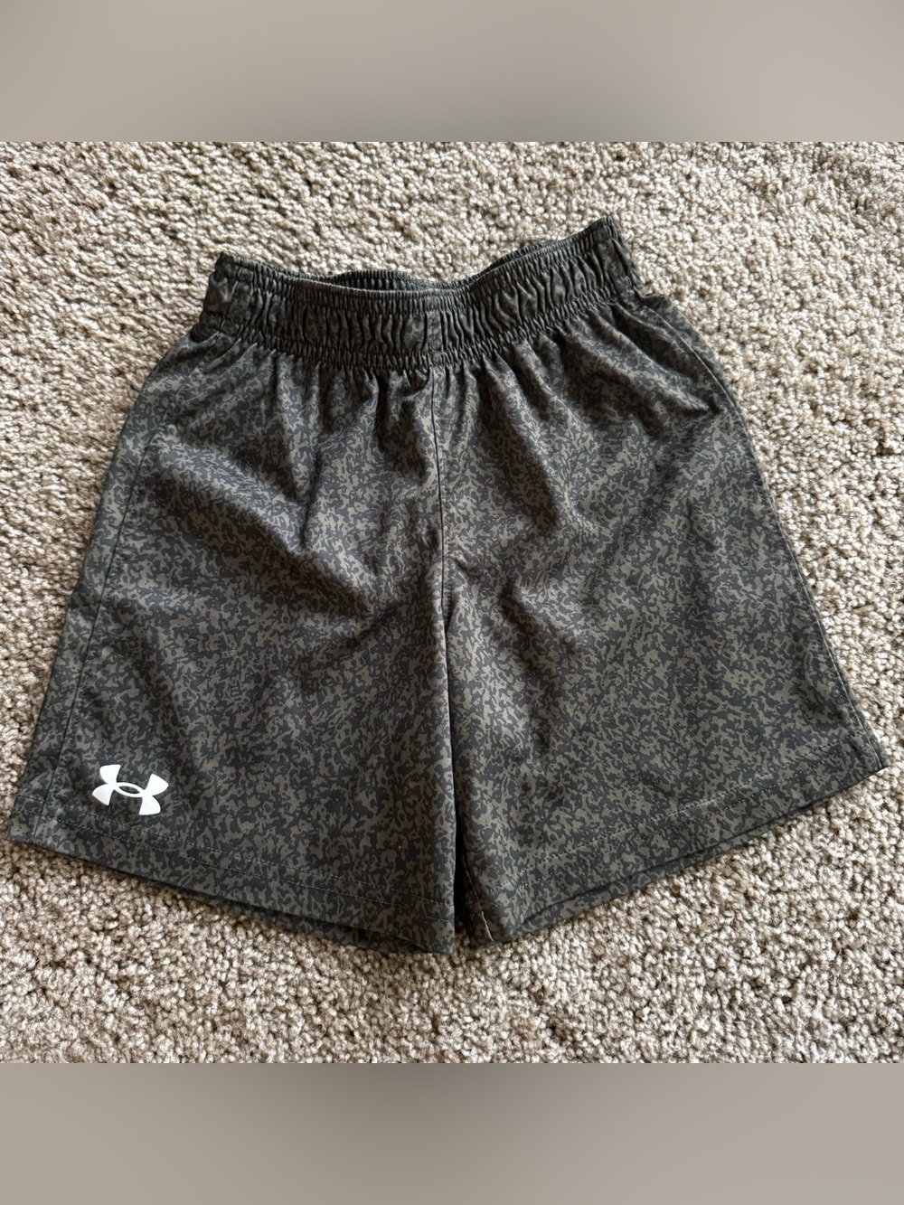 Under Armour Dark Olive Camo Athletic Shorts